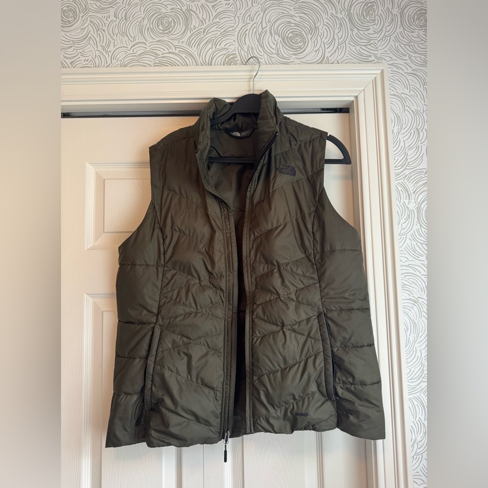 Army Green Women’s North Face Vest